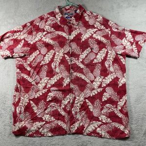 Campia Hawaiian Shirt Adult 2XL All Over Print Short Sleeve Button Up Tropical